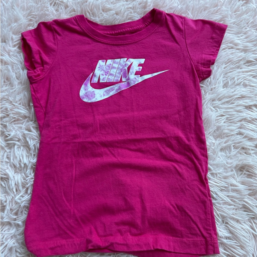 Nike Pink Short Sleeve Tee with Iconic Swoosh